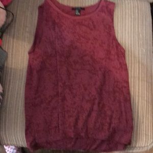 Maroon tank top